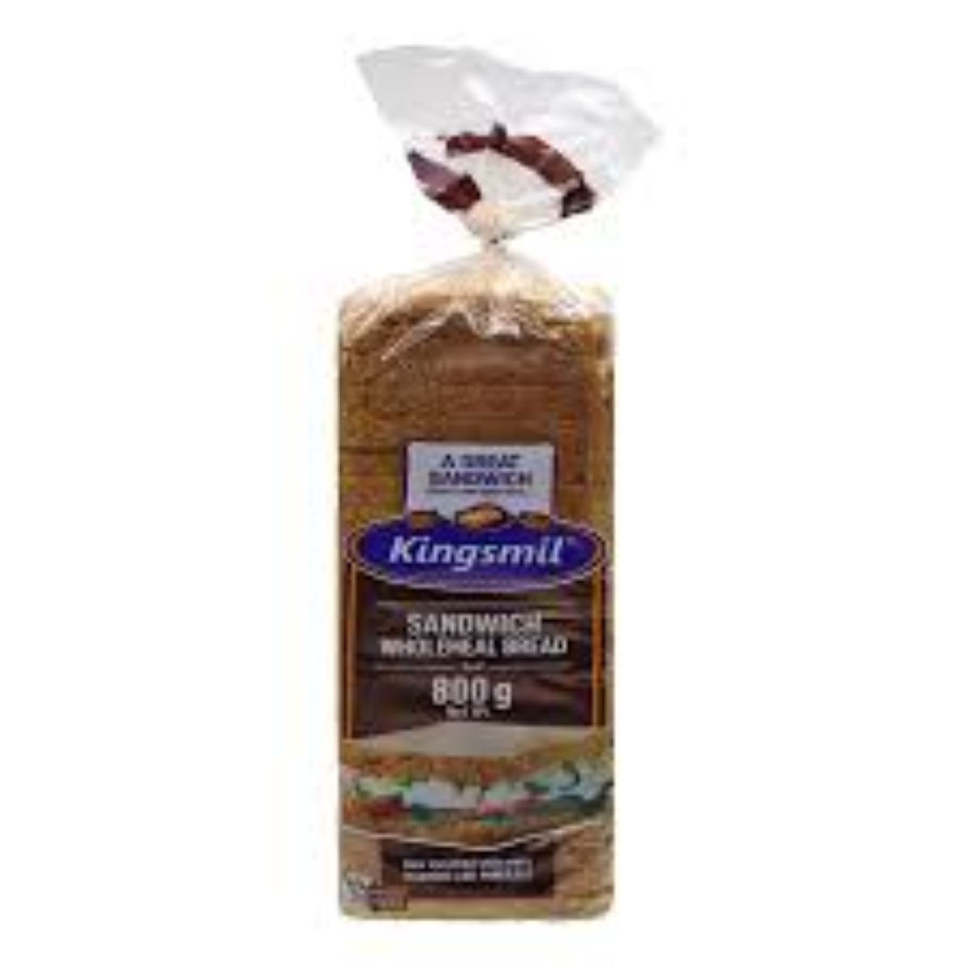KINGSMIL SLICED SANDWICH BROWN BREAD 800G